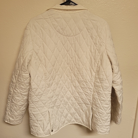 Lands' End White Quilted Jacket - Picture 4 of 4